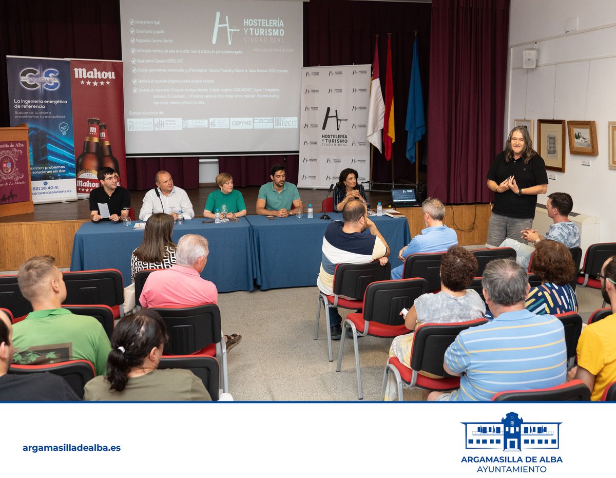 🌟 La #APEHT presenta sus servicios a empresarios #hosteleros en #ArgamasillaDeAlba 🌟. Encuentro con la alcaldesa Sonia González y el presidente Juan Daniel Rubia. Formación y beneficios para el sector.
INFO 👇 argamasilladealba.es/actualidad/not…
#Hostelería #Turismo #Asociacionismo
