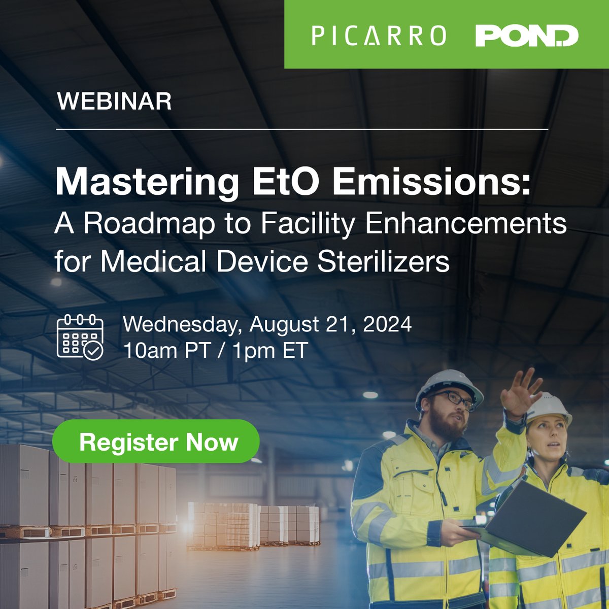 Picarro's tweet image. Industries using ethylene oxide (EtO) must meet EPA's #NESHAP and #FIFRA regulations. Join our free webinar with Picarro and Pond &amp;amp; Company experts for insights on advanced emission controls and streamlined monitoring. 

Register today! hubs.la/Q02L84lC0