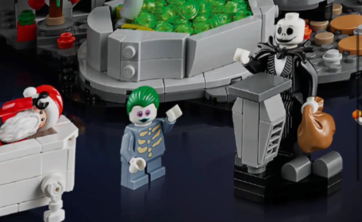 why is jared leto joker in the new lego nightmare before christmas set 😭