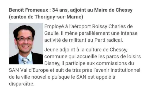 TeamFSociety1's tweet photo. Benoît FROMEAUX, 47 ans.
➖Adjoint à la culture à Chessy ( 77) où se trouve le parc Disney.
➖Employé à ✈️de Roissy.
Mis en examen : 11 août 2024 pour :
➖viol sur mineur de moins de 15 ans
➖détention d'images pédos pornographiques
Dans une colonie de vacances. https://t.co/R9xErU9X3W