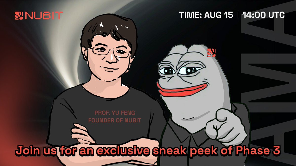 Join <a href="/captain8299/">Yu Feng</a> and <a href="/trackoor/">hans 🦅⚡️</a> for our #2 community call on Aug 15th at 2 PM UTC.

Get ahead of the curve and see what’s coming next for Nubit.

See you on Discord: discord.com/events/1200014…