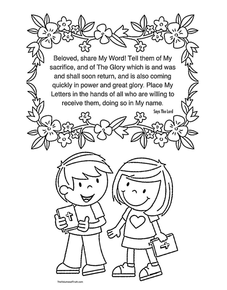 JS4Yah's tweet photo. Source: https://t.co/W4CrQzI0yN
#TheVolumesofTruth #prophecy #LettersfromGod #ColoringPage #Scripture #Scripturecoloring #coloringbook #coloringforkids #coloringforfun #coloringtherapy #adultcoloring #coloringtime #coloring #art #Jesus #Yahushua #TheWord #WordofGod #God #YAHUWAH https://t.co/TGfBNYxlTu