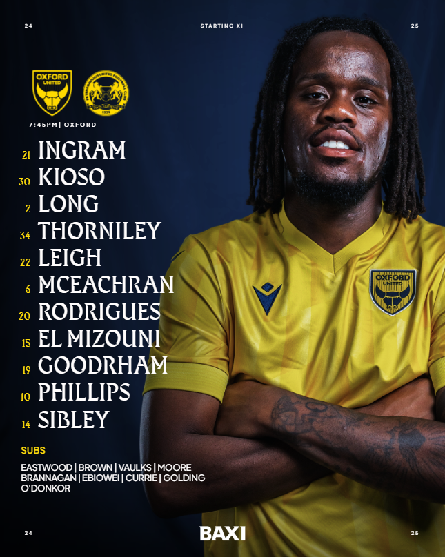 Your #OUFC team to take on <a href="/theposh/">Peterborough United</a> in Round One of the <a href="/Carabao_Cup/">Carabao Cup</a> 🏆