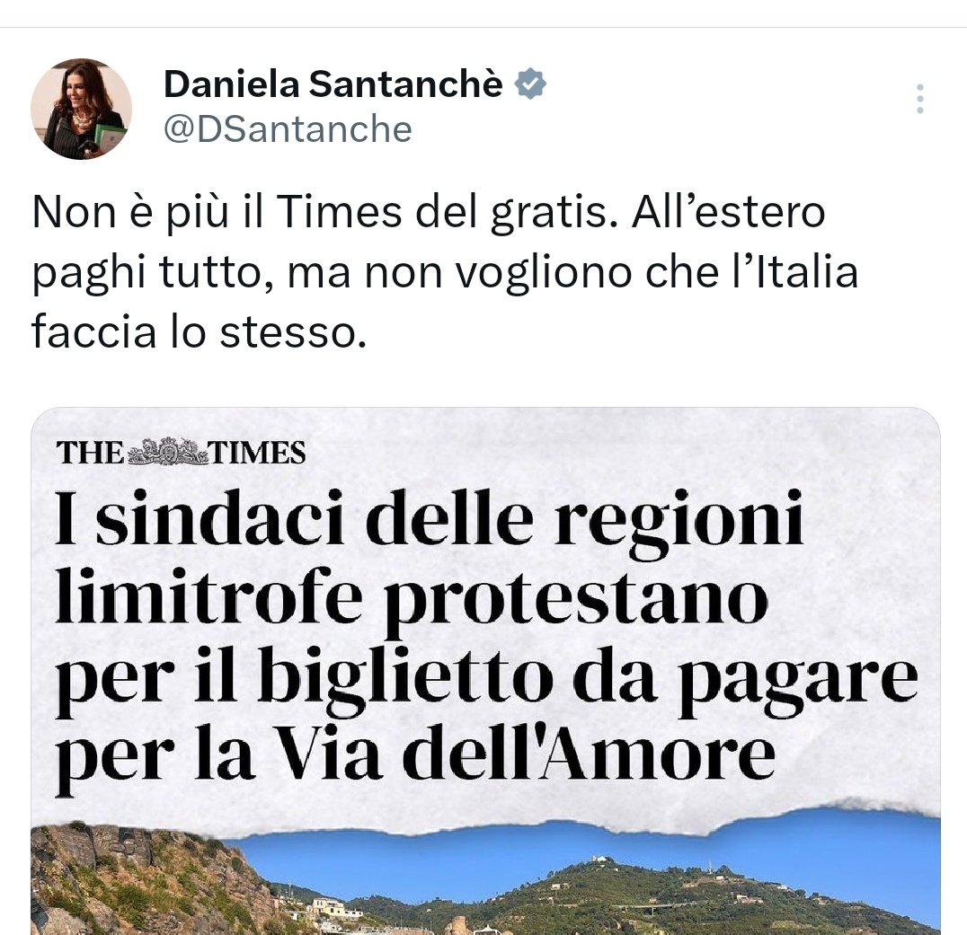 Non è più il times del free snack fratello!
Caccia il cash, o niente attraction per location, che ci rovini la brend reputescion.

#Turismo #Santanchè #Svalutation