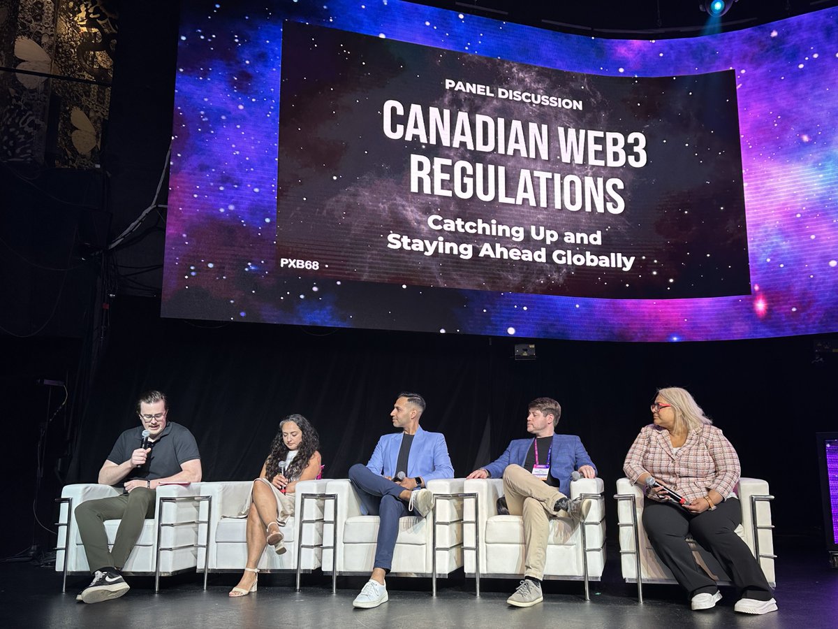 Blockchain Futurist Conference (@futurist_conf) on Twitter photo Live on the main stage, we have an exciting panel on the topic of โCanadian Web3 Regulations: Catching Up and Staying Ahead Globally!โ
Moderator:
<a href="/shua_scott/">๐๐ผ๐๐ต ๐ฆ๐ฐ๐ผ๐๐</a> - Reporter at <a href="/BetaKit/">BetaKit</a>
Panel Speakers:
<a href="/DanNunezCohen/">Dan Nunez Cohen</a> - VP, Policy & Regulatory Affairs at <a href="/cryptocom/">Crypto.com</a>
<a href="/MorvaRohani/">Morva Rohani</a> Live on the main stage, we have an exciting panel on the topic of โCanadian Web3 Regulations: Catching Up and Staying Ahead Globally!โ
Moderator:
<a href="/shua_scott/">๐๐ผ๐๐ต ๐ฆ๐ฐ๐ผ๐๐</a> - Reporter at <a href="/BetaKit/">BetaKit</a>
Panel Speakers:
<a href="/DanNunezCohen/">Dan Nunez Cohen</a> - VP, Policy & Regulatory Affairs at <a href="/cryptocom/">Crypto.com</a>
<a href="/MorvaRohani/">Morva Rohani</a>