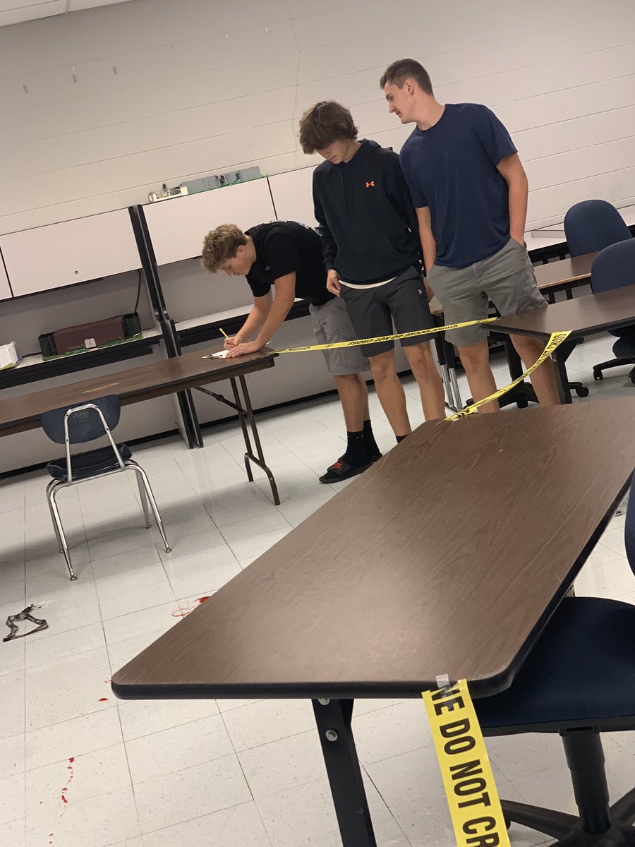 Dickson County Schools CTE (@dcs_cte) on Twitter photo 🚨⚠️Students are practicing their observation skills and perception skills by visiting a “crime scene” and coming up with a scenario of what they think happened there.
<a href="/DCS_TN/">Dickson Co Schools</a>
<a href="/creekwoodhs/">Creek Wood HS</a> 🚨⚠️Students are practicing their observation skills and perception skills by visiting a “crime scene” and coming up with a scenario of what they think happened there.
<a href="/DCS_TN/">Dickson Co Schools</a>
<a href="/creekwoodhs/">Creek Wood HS</a>