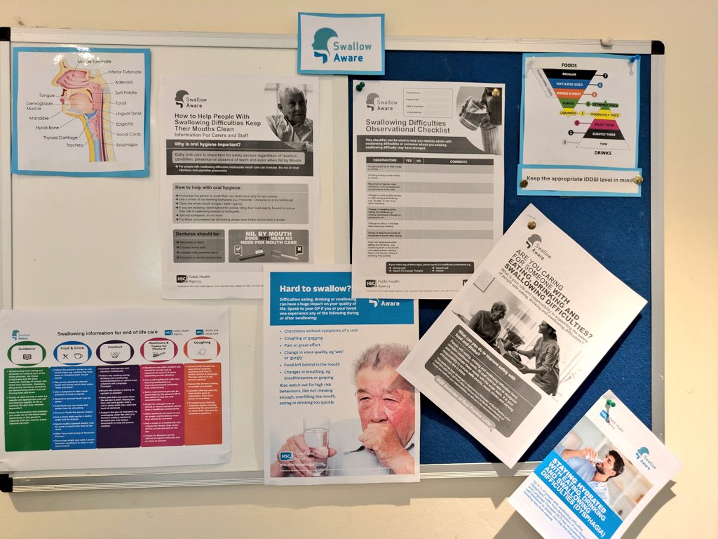Justacarehomeg1's tweet image. This month&apos;s learning board topic is safer swallowing!
#staffdevelopment