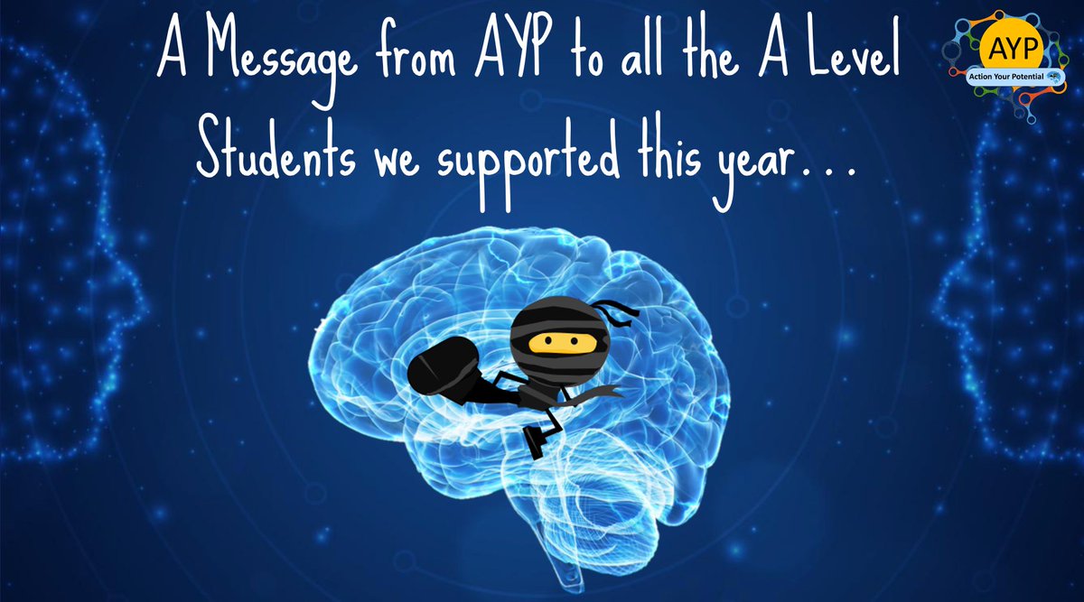 ActionPotential's tweet photo. ***A Level Results Week***

We're thinking of all of the wonderful students we supported across all of our #NeuroNinja Schools and Colleges.

Best of luck for Thursday.

#ALevelResults
#ResultsDay
#NeuroNinja

Video msg from Andrew at the link: https://t.co/z6FKMls7OR https://t.co/WuHsugJMII