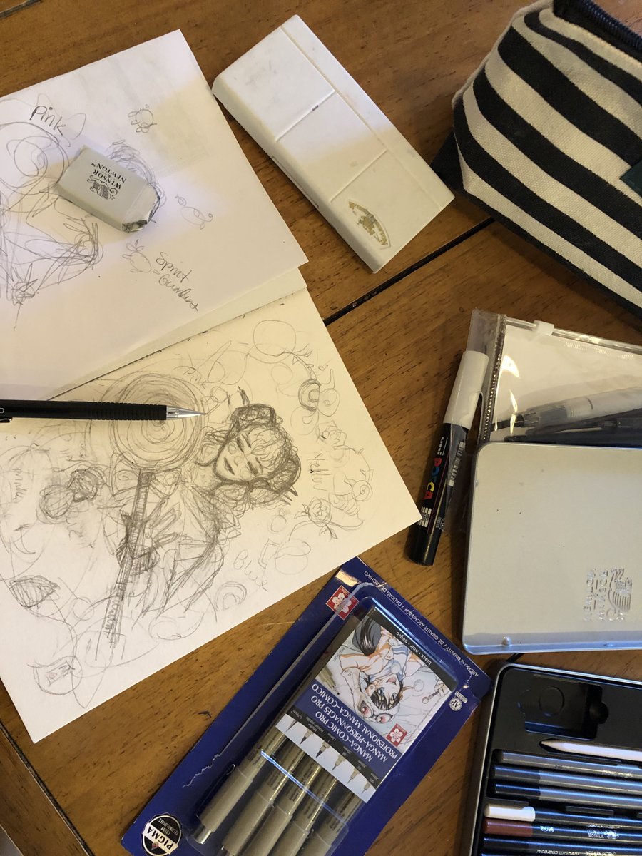 maulychu's tweet photo. Art day! Got a variety of projects to work on but starting with this piece—Jester Lavorre from Critical Role. 🖌️ 🎨 
#wip #criticalrolefanart #characterart https://t.co/xteoS05ZLq
