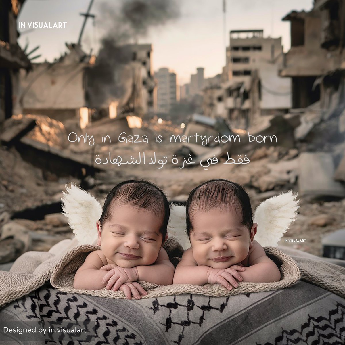 in_visualart's tweet image. Only in Gaza is martyrdom born
“Three days ago, Jumann Arfa celebrated her twins, today she was killed along with her babies by an Israeli air strike in Hamad city.”
#Gaza #gaza #viral #fyp