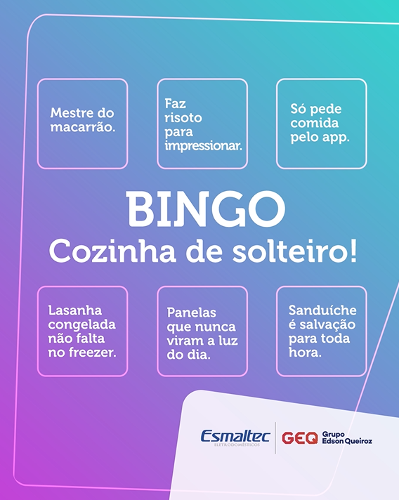 esmaltecsa's tweet photo. Marque seus amigos solteiros e veja quem completa o bingo primeiro! 🎉😜#DiaDosSolteiros #BingoCozinhaDeSolteiro #Esmaltec #CozinhaDivertida #VidaDeSolteiro #Solteirice #Bingo #Chef https://t.co/vT5CRmxsVk