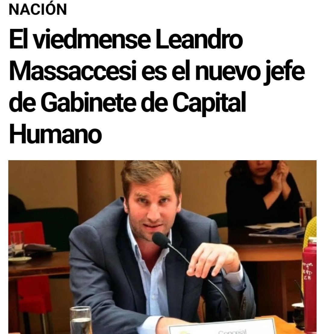Felicitaciones <a href="/leandromass/">Leandro Massaccesi</a> por el nombramiento, te deseo lo mejor en este nuevo desafío!!!