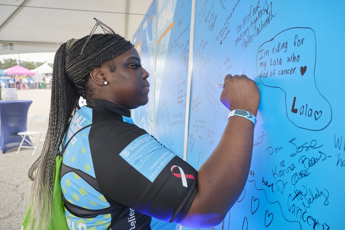 pedalthecause's tweet photo. Welcome back to the Hyundai STL Area Dealer Group as our Inspiration Wall Sponsor! This wall captures the reasons why our #pedalfamily gives 100% for #aworldwithoutcancer, recognizing those living with cancer & those we've lost. Thank you, Hyundai! 🚗🖐️ https://t.co/Lvacj0aeS6