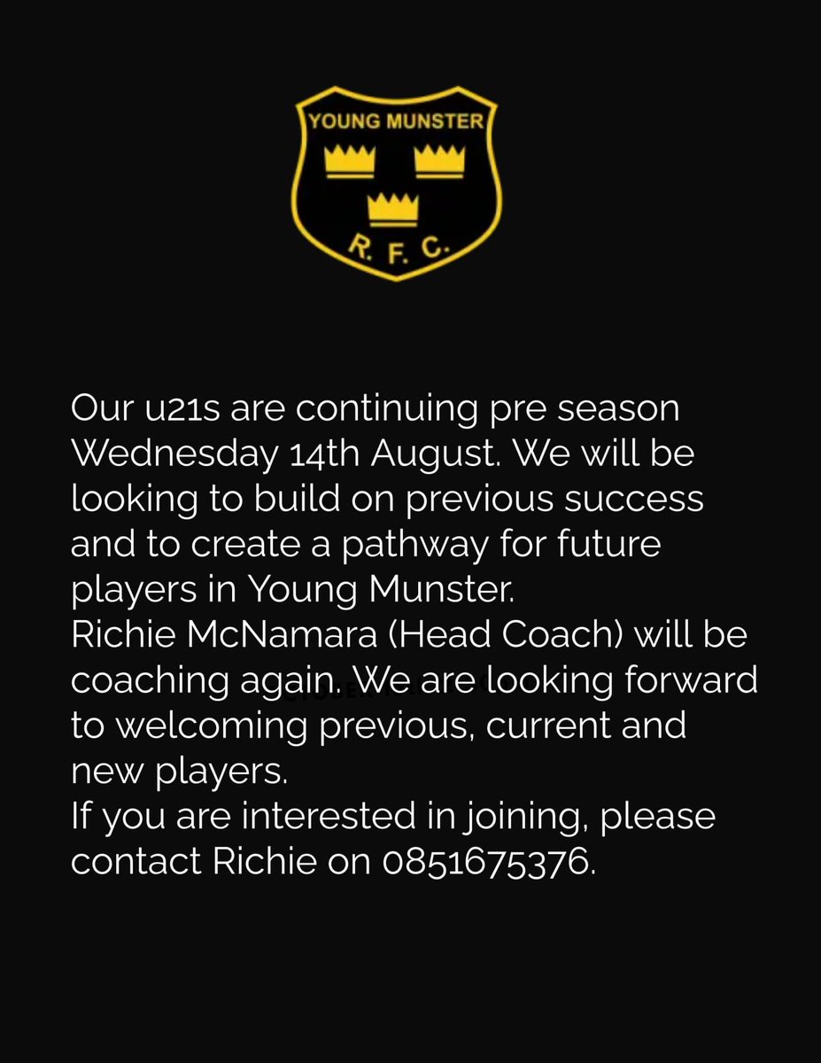 Our Under 21's preseason continues in Tom Clifford Park tomorrow evening at 7pm