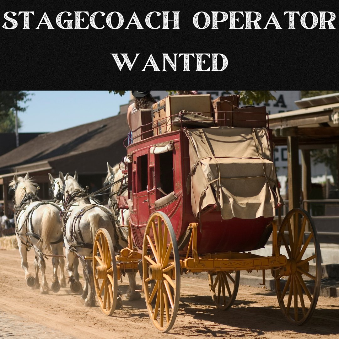 <a href="/GreensburgKS/">Greensburg, Kansas</a> is looking for a Stagecoach to give rides at an event happening on Saturday, September 21st. If you or someone you know is interested, please contact Heather Bailey at 620-723-4102.