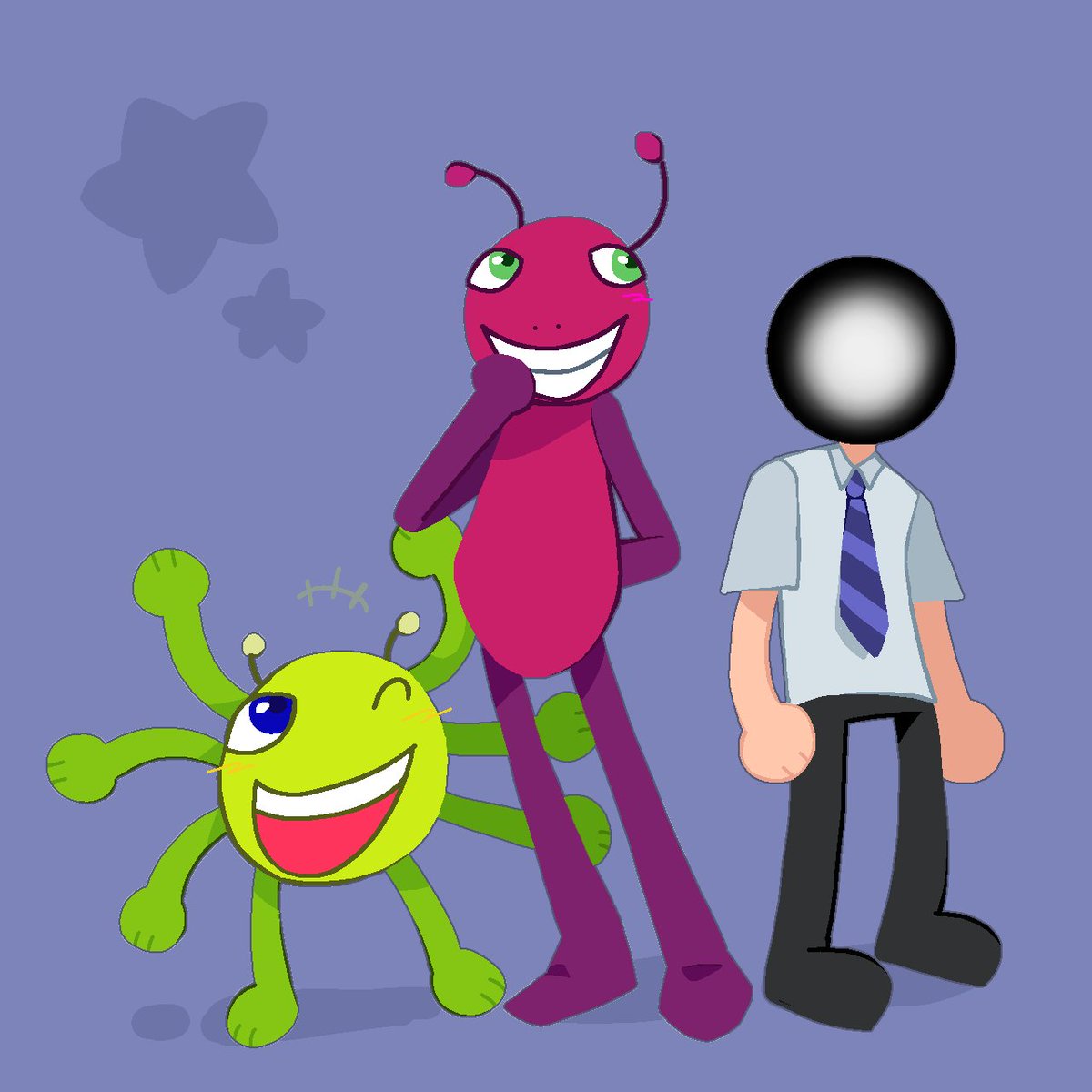 QApples52's tweet photo. HAPPY 2 YEARS OF BUGBO!!
(i'm super late. This was supossed to be finished days ago, but i forgot about it)
#Bugbo #bugbofanart https://t.co/5IBT9er1A1