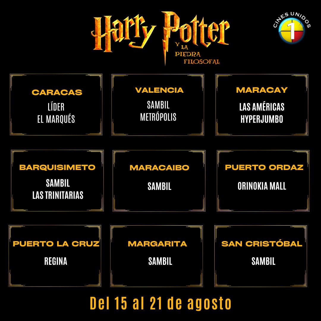 Cines Unidos tweet media