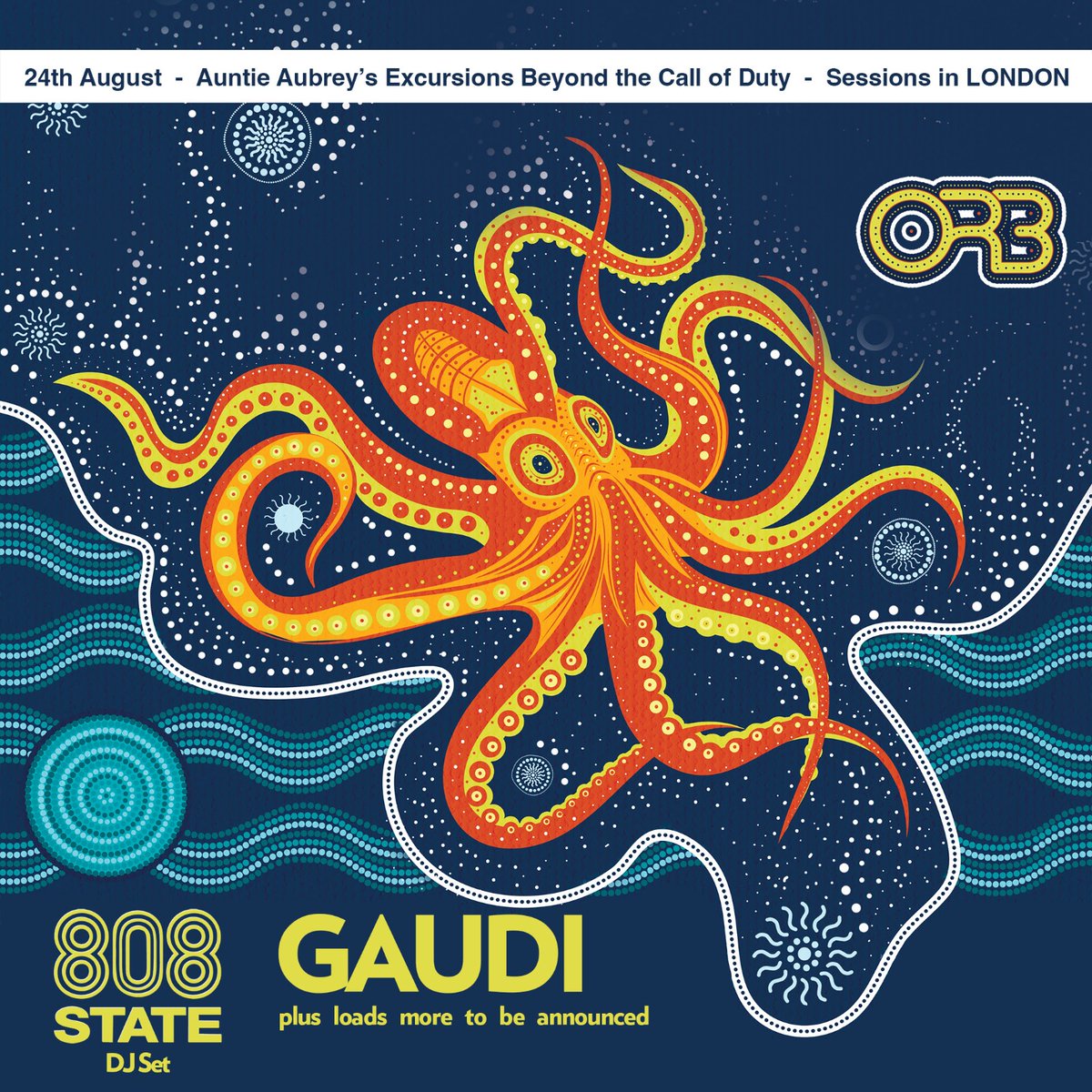 Orbinfo's tweet photo. • THE ORB
• GAUDI
• 808 STATE
24.08.24 live in London, UK
Tickets: https://t.co/SWHWnGS3u3
#cosmicsoundwaves : #pulsatingrhythms : #auditorymultiverse : #kaleidoscopeofbeats https://t.co/pLvKOOnXQb