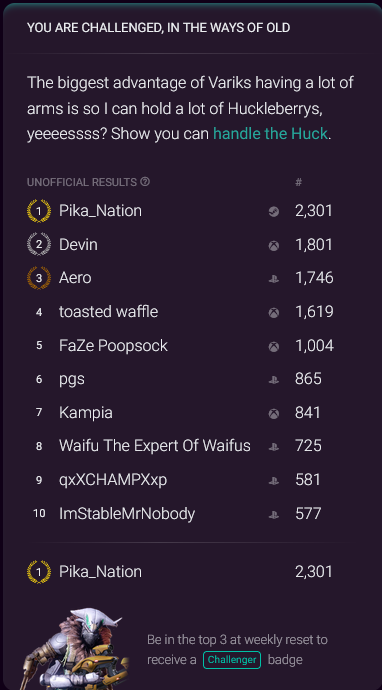 Pika_Nation, Huckleberry King, No Scope Enthusiast tweet media