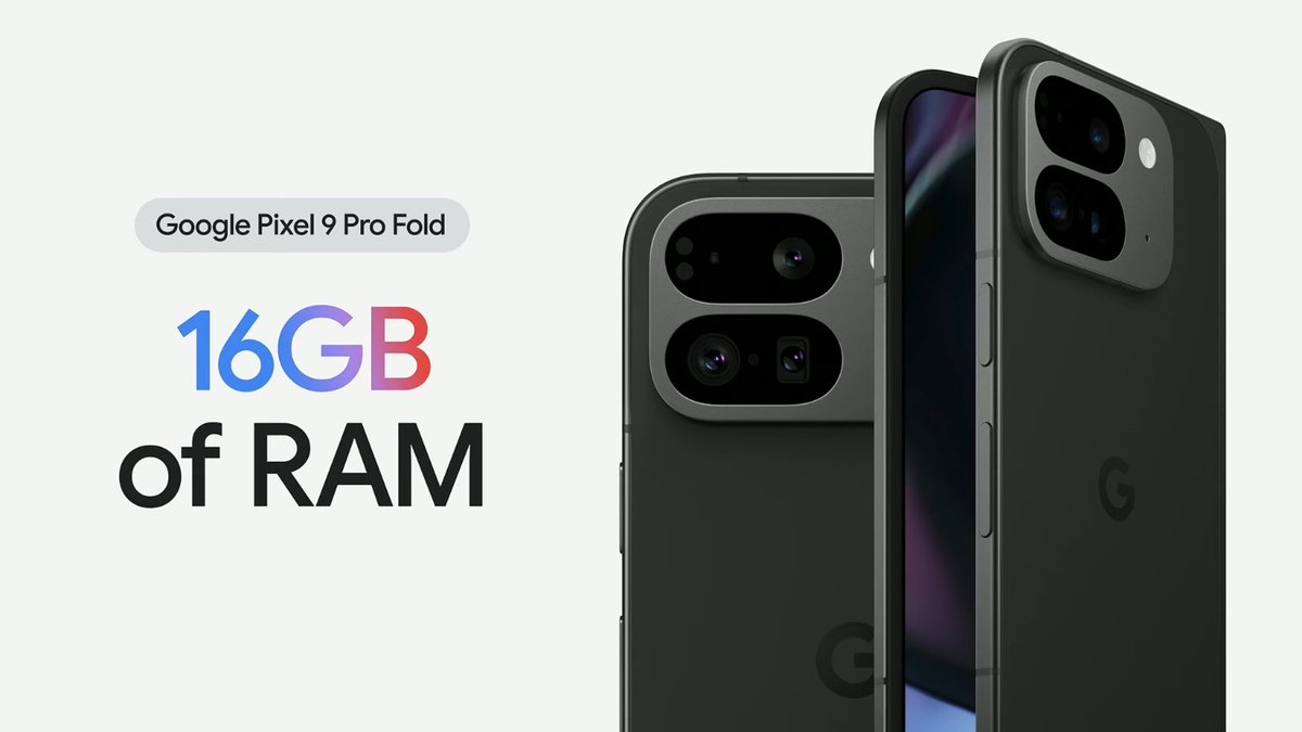Techiyogesh's tweet image. Pixel9 gets 12GB of RAM ✅
Pixel 9 Pro gets 16GB of RAM ✅
And all your phone’s memory works together with #GoogleTensor and Gemini Nano with Multimodality, so generative AI is faster, smarter, and ready for future advances.