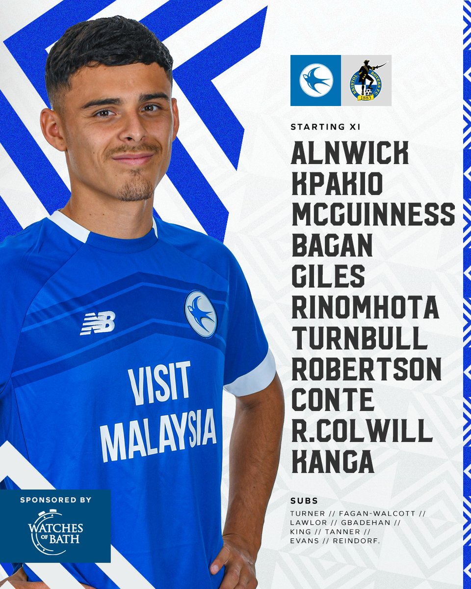 CardiffCityFC's tweet photo. 🔢
First competitive starts for Kpakio, Giles, Robertson, Conte and Kanga! 👏
A real mix of youth and experience tonight! Come on City! 💙
#CityAsOne https://t.co/KJEMYNpEmH