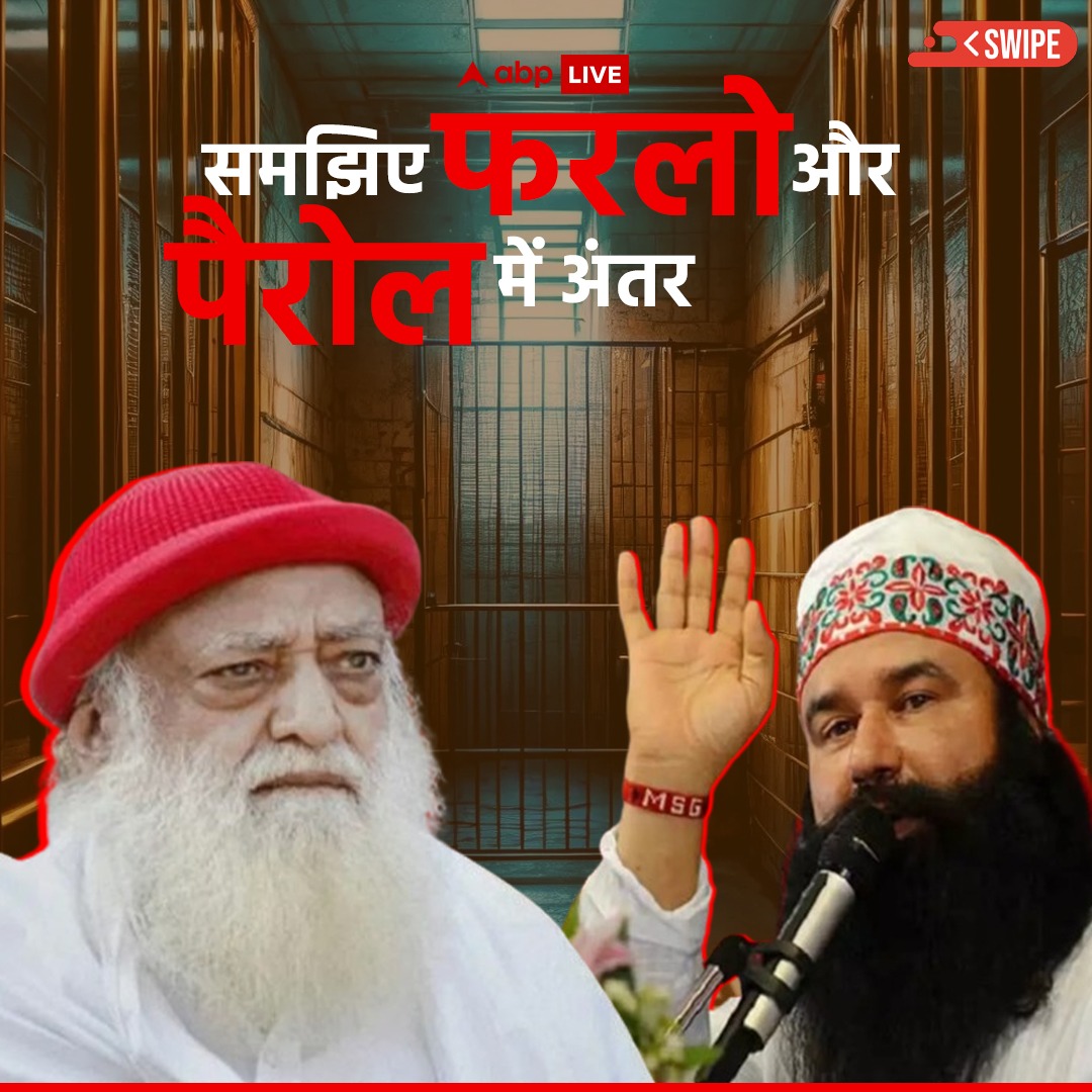 ABPNews's tweet photo. आसाराम को पैरोल, राम रहीम को मिली फरलो, समझिए दोनों में क्या है अंतर?
#asarambapu #ramrahim #parole #farlo #differences #news #hindi #hindinews #latestnews #latestupdates #abpnews #india https://t.co/VUsGUetrbO