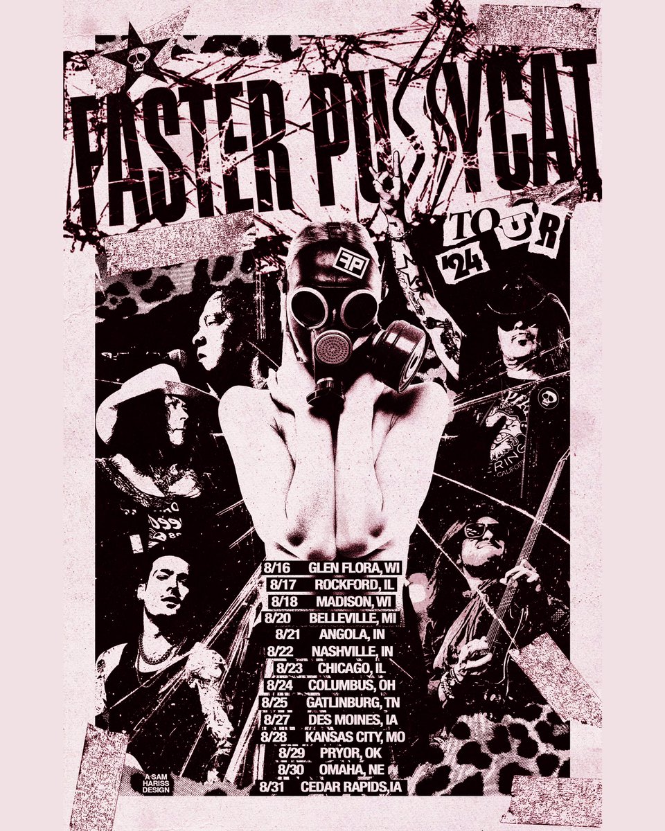 Tour 24 Part Deux! Dates and VIP Package upgrades can be found at fasterpussycat.com #fasterpussycat