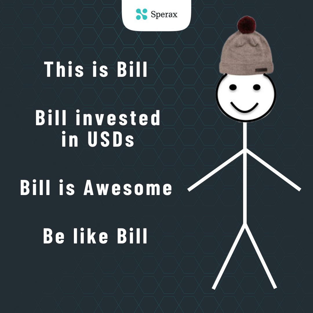 SperaxUSD's tweet photo. wanna be like this awesome guy❓
now you know what to do ☑️ 💪
#stablecoin $usds #PassiveIncome #autoyield #safeinvestment https://t.co/dOxFYl73YR