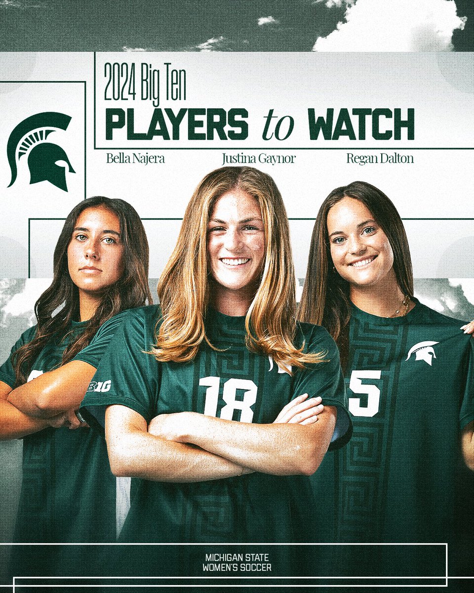 Bella Najera, Justina Gaynor and Regan Dalton are 2024 <a href="/B1GSoccer/">Big Ten Soccer</a> Players to Watch! 🤩

#GoGreen