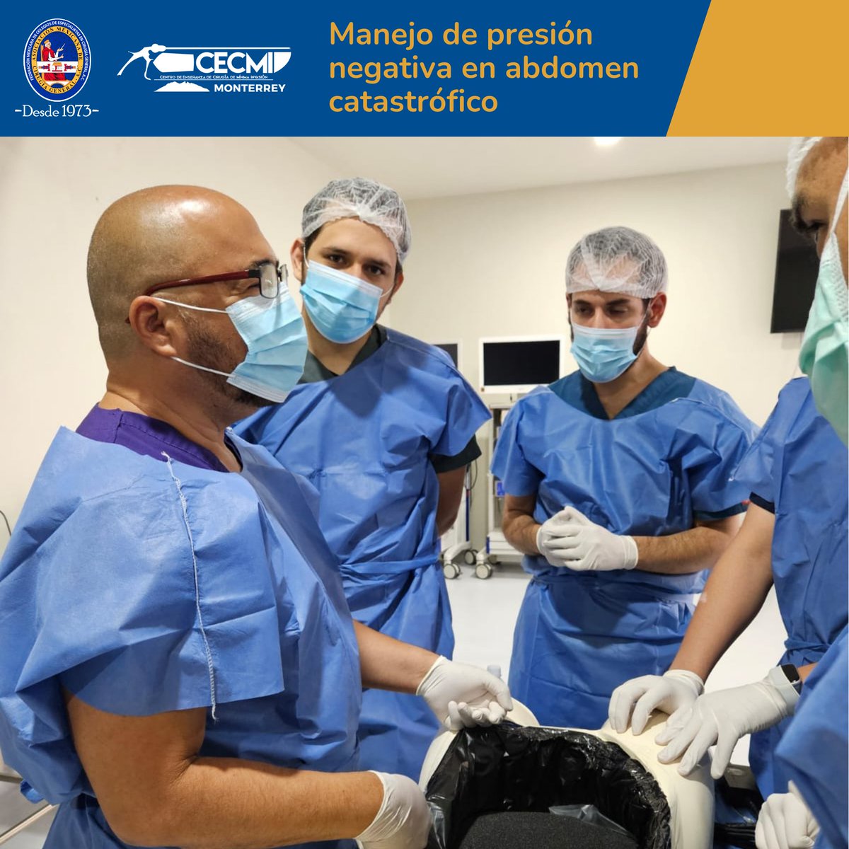 amcgmx's tweet photo. Agradecemos a los asistentes a nuestro Curso "Manejo de presión negativa en abdomen catastrófico"

#CECMISomosTodos #SoyAMCG #SomosAMCG #cirugia #monterrey https://t.co/9J1ZaQiDjg