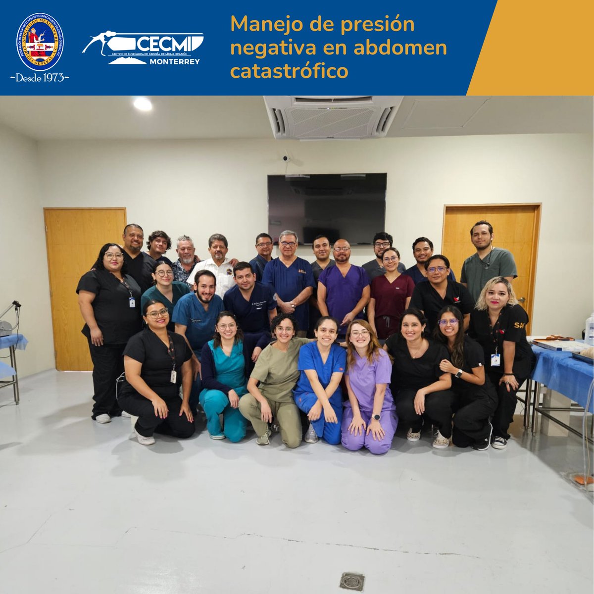 amcgmx's tweet photo. Agradecemos a los asistentes a nuestro Curso "Manejo de presión negativa en abdomen catastrófico"

#CECMISomosTodos #SoyAMCG #SomosAMCG #cirugia #monterrey https://t.co/9J1ZaQiDjg