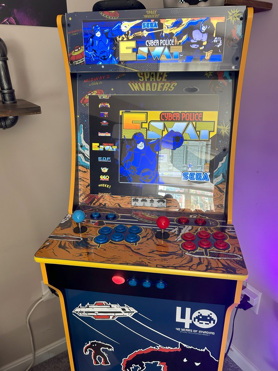 realstevebailey's tweet image. This weekend, I took an old @arcade_1up Space Invaders, added a PC, swapped out the joystick and buttons (optional), and used @launchboxapp
 software to turn it into a multicade! Now I can play thousands of arcade games on one machine. 🎮 #TechTuesday #RetroGaming #DIYTech