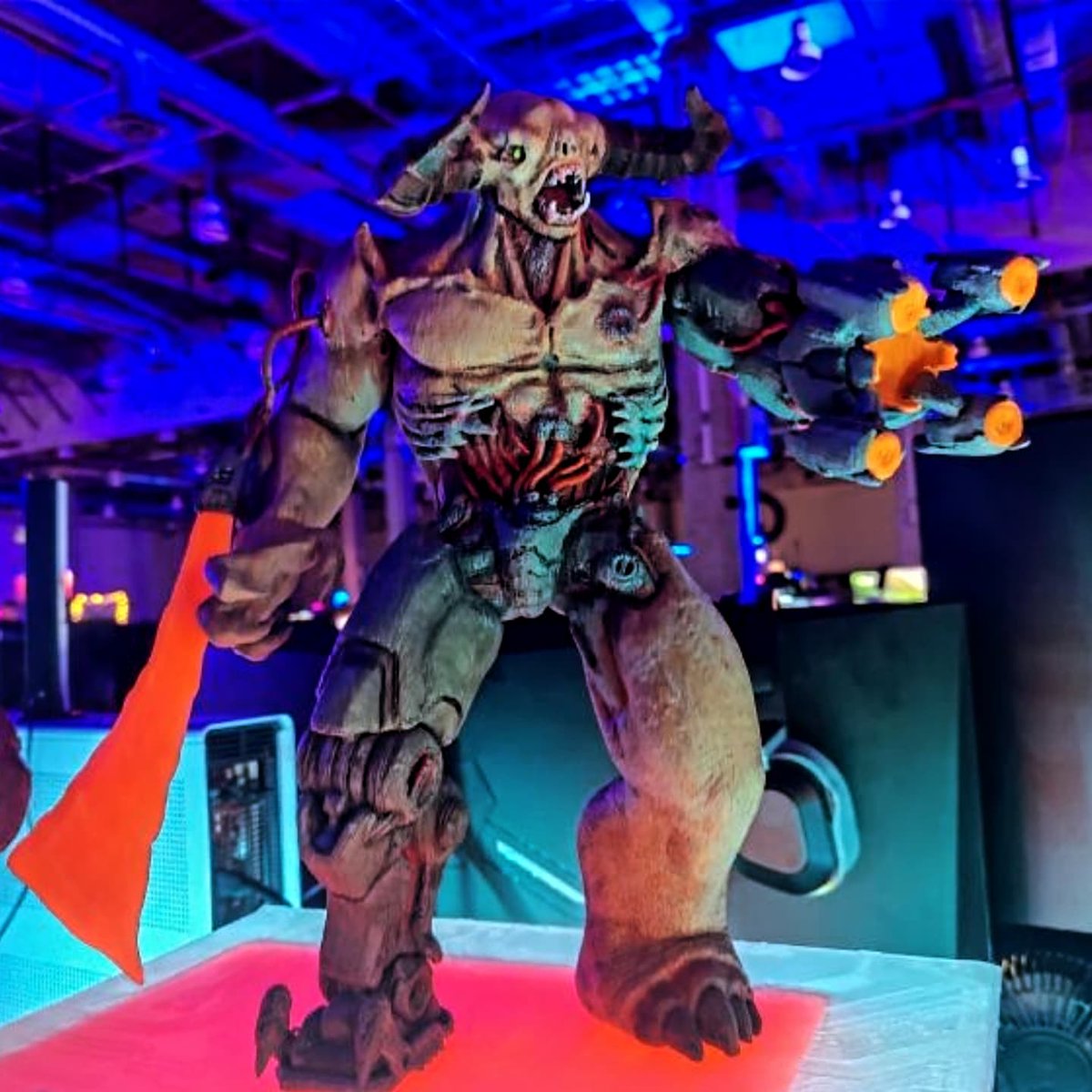 GameQraft's tweet image. QuakeCon is always a great time. We got to meet with community and watch a private viewing of a NEW unseen Doom The Dark Ages trailer. Thanks to everyone that visited and complimented our 3Dfab creations. A lot of work on the road ahead, so let's get to it! Until next year!!