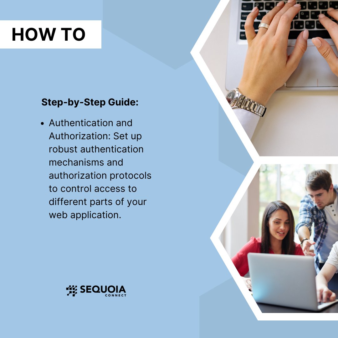 SequoiaConnect's tweet image. Ensure the security of your web applications! Follow our step-by-step guide on data encryption, authentication, authorization, and regular security audits. 🛡️🌐 #SequoiaConnect #WebSecurity #TechHowTo