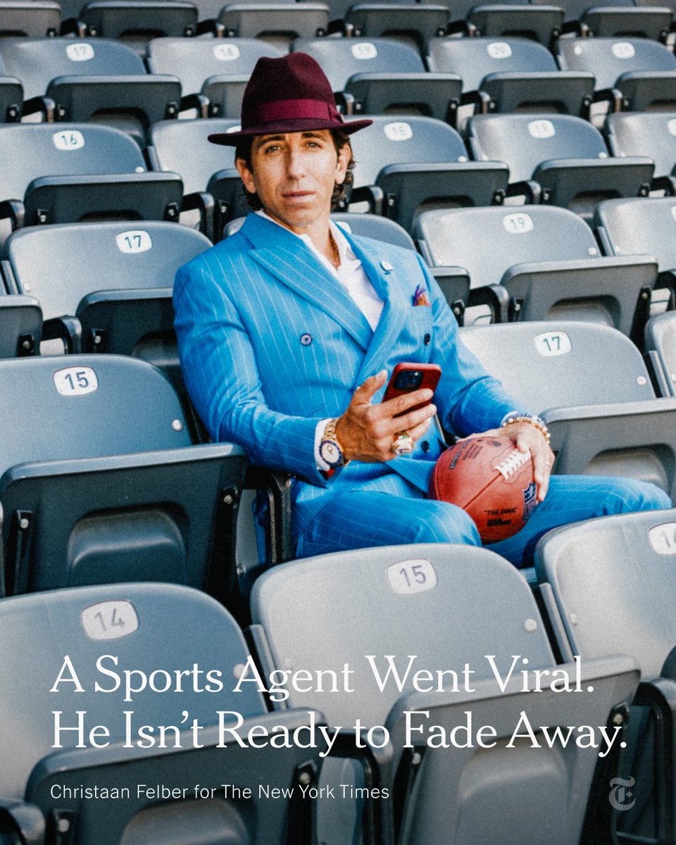 Sean Stellato, a sports agent who represents Tommy DeVito, one of the Giants’ quarterbacks, rocketed to fame. Life has yet to slow down for Stellato, and it has yet to feel normal. nyti.ms/3SOMqRd