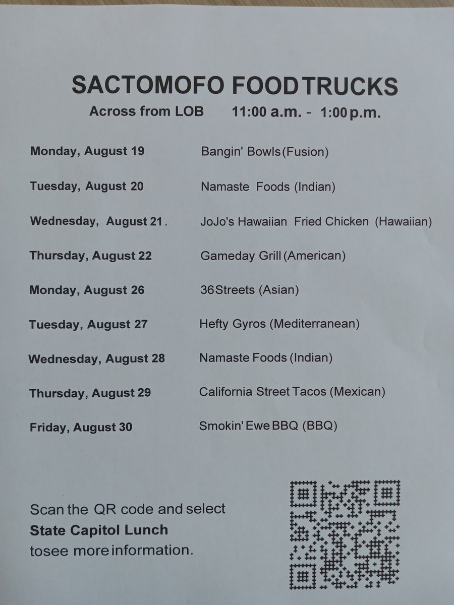 ChrisMicheli's tweet photo. Our wishes have been fulfilled. Thank you Rules Cmtes! Food trucks on N Street across from the LOB for the final two weeks of Session! https://t.co/3gDddQJ1V6
