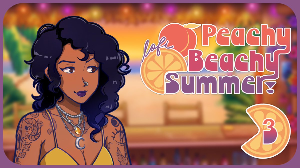 BALoney's tweet photo. Sitting on the beach at seven p.m., feeling like the protagonist in an indie film about an endless summer… 

🌴 Peachy Beachy Summer! Lofi 🍑

Episode 3: “Beachfront Love &amp; Lofi” 

releases Tuesday, Aug. 27th on YouTube!

🍓🍹🍐🦎🎶 https://t.co/8zPaiD7n1e