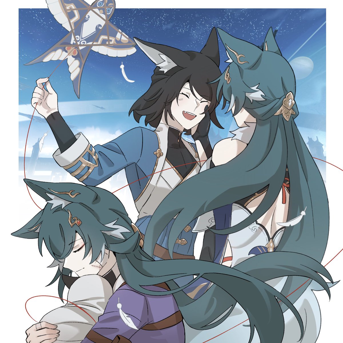 sc2_22's tweet photo. Mother and her girl.
#HonkaiStarRail #yukong https://t.co/v7EtTdqqkp