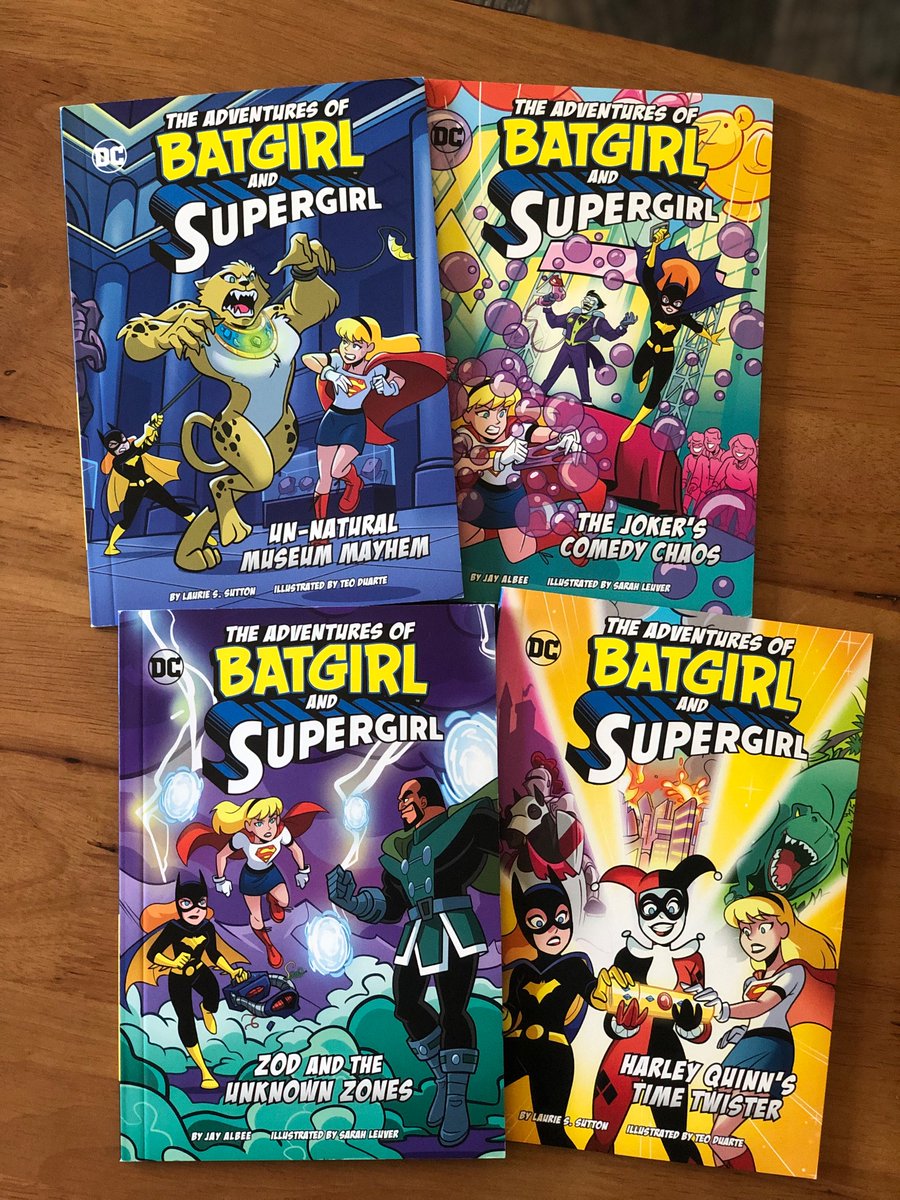 comickergirl's tweet photo. New set of #Batgirl #Supergirl Adventures is out! Very fun books for young readers. Hope folks dig ‘em! https://t.co/vwMXB8b3Q0