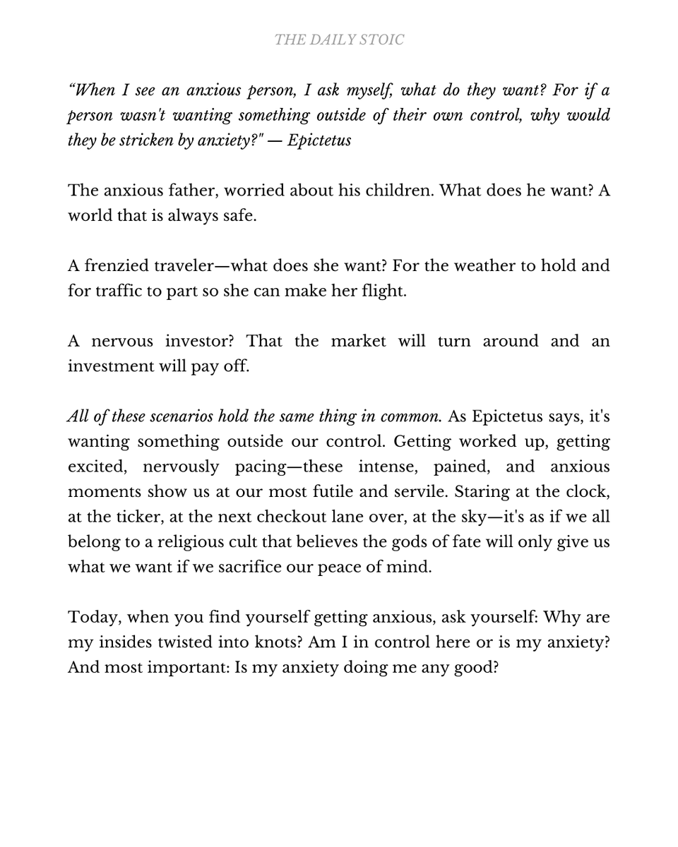 This is the source of your anxiety.