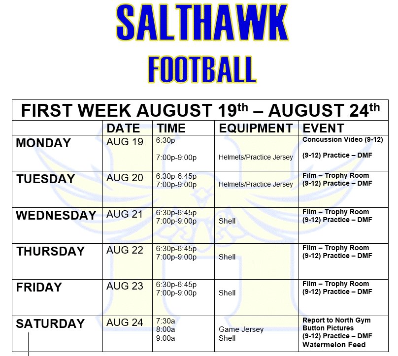 First Wk August 19th-August 24th
