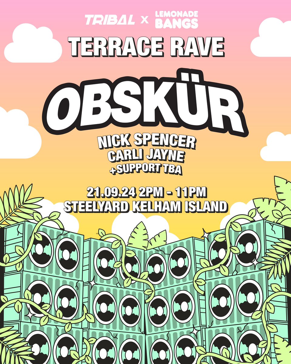 On Saturday 21st September we’re super excited to be welcoming Irish duo <a href="/Obskur_909/">Obskür</a> to Sheffield for the biggest freshers week terrace rave in the city.

TICKETS NOW ON SALE NOW 
skiddle.com/e/39333576