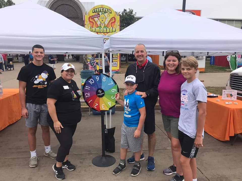 Come see us at the <a href="/IowaStateFair/">Iowa State Fair</a> this Sunday! $9 discounted adult admission with your donation of 3 cans of nonperishable food. Personal care items, peanut butter &amp; squeeze bottle jelly would be great, too! And swing by our big casserole contest sponsored by <a href="/Nationwide/">Nationwide</a> at 11am!