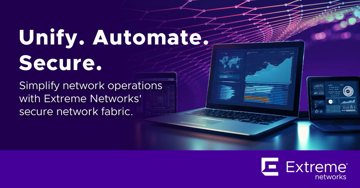 Did you know fabric networks can cut unnecessary complexity and simplify network operations? Learn how to enable simple, automated IT operations with Extreme Fabric: extremenetworks.com/Learn/securing…