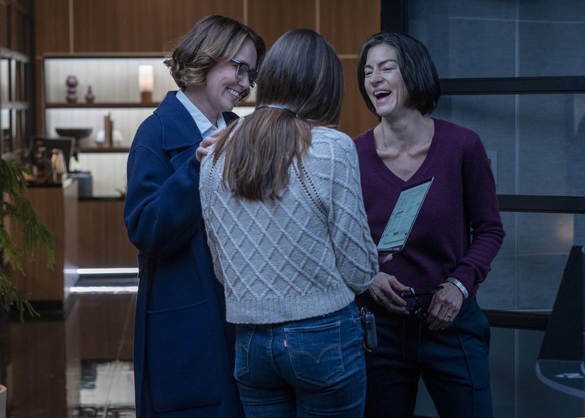 It's all smiles on the set of #OrphanBlackEchoes. Catch up now on AMC+.