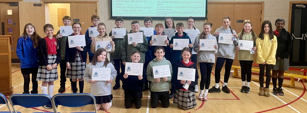 Thinking of this special group of young people as they take their first step into <a href="/StMungosFalkirk/">St Mungo's HS</a> as the new S1s. Keep shining bright and don't forget us <a href="/stbernadettesps/">St Bernadette's PS</a> ♥️🖤