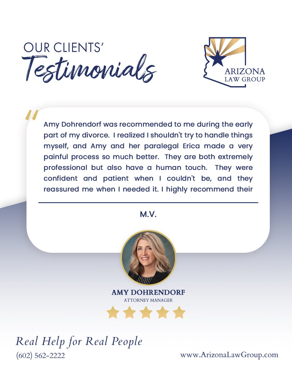 ArizonaLawGroup's tweet photo. At Arizona Law Group, we're truly touched by the kind words we receive from our clients.

Thank you for choosing us to stand by your side!

#clientreviews #happyclients https://t.co/NSNlVc4ziD