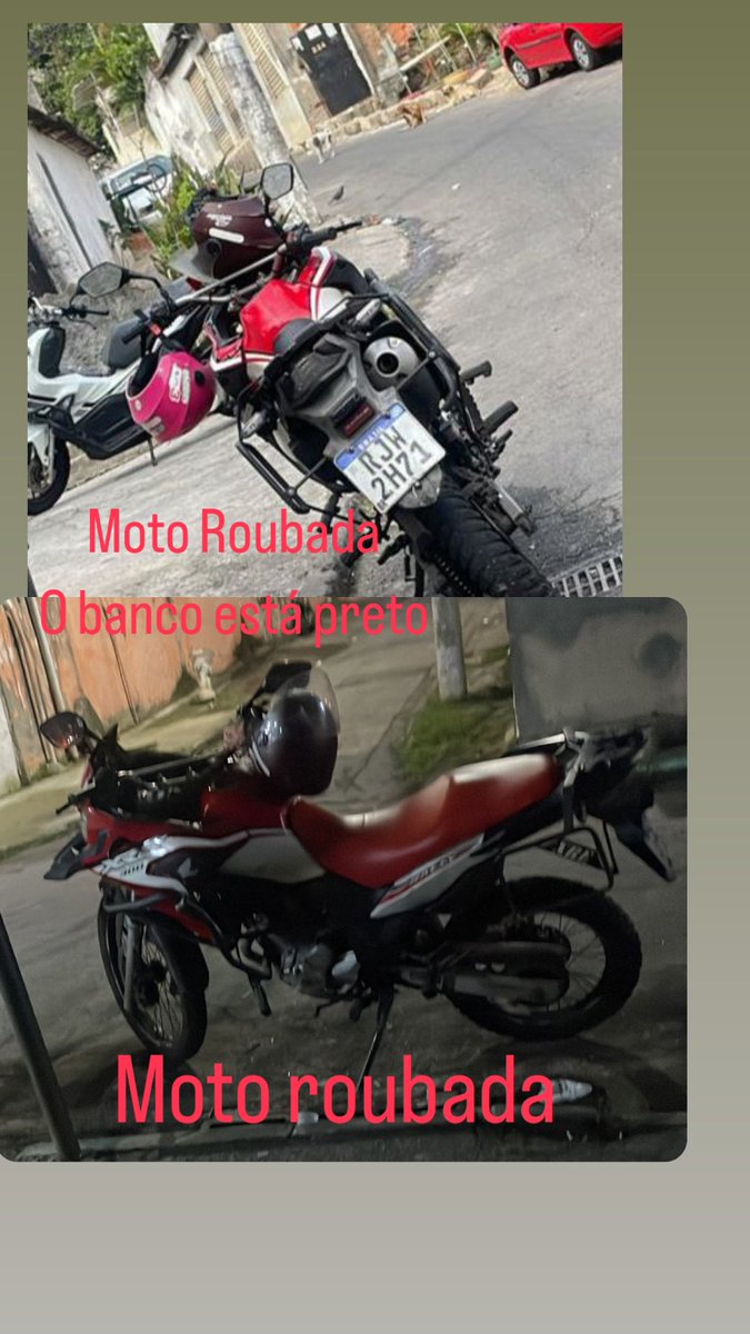 Nathyluizaa30's tweet photo. Se alguém tiver informação sobre a moto da um alo moto do amigo roubada agora pouco perto do posto shell Irajá https://t.co/3EmBergPGa
