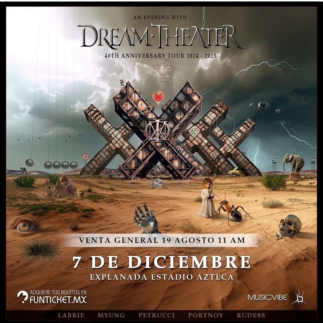 HeavyMextal's tweet image. 🔥💥‼️DREAM THEATER REGRESA A MÉXICO 
Con todo y Mike Portnoy la legendaria banda de metal progresivo llegará a la Explanada del Estadio Azteca el próximo 7 de diciembre para celebrar sus 40 años de trayectoria 
MusicVibe 
Alternative PR 

#metal #dreamtheater #progresive #news