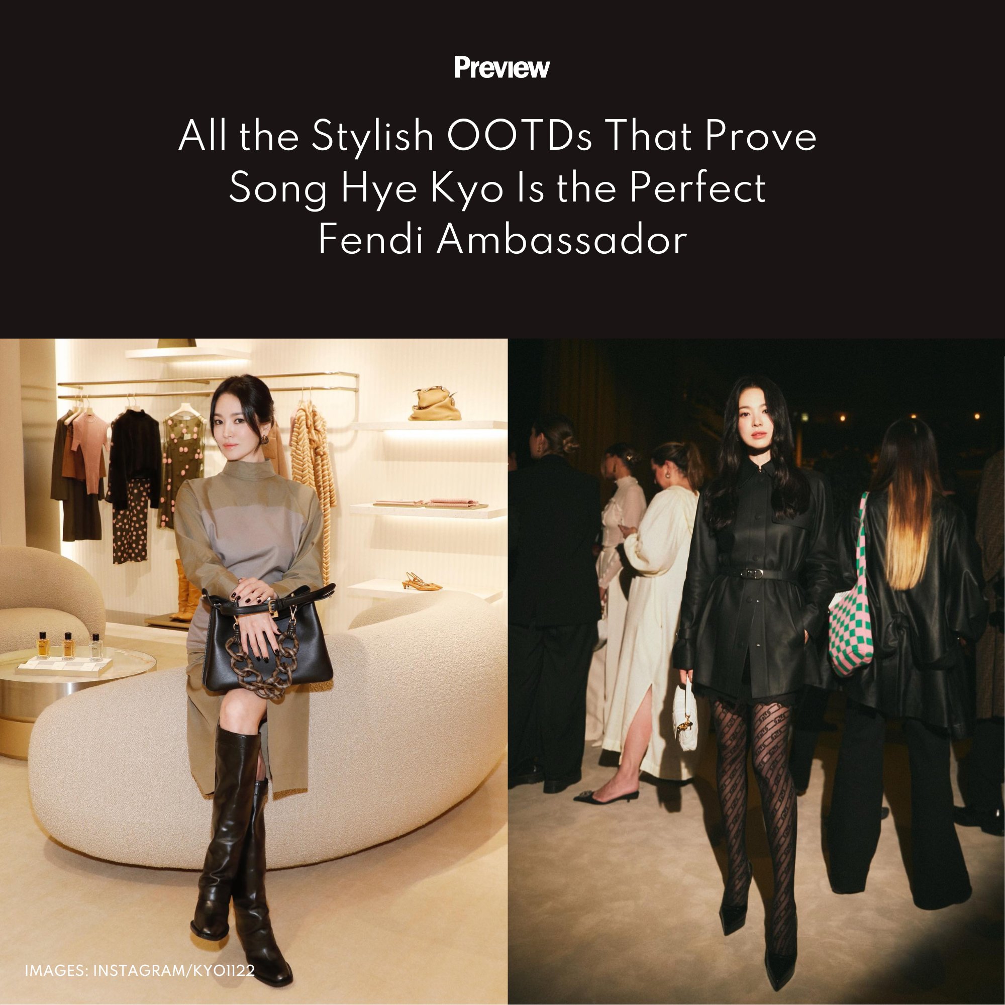 Preview.ph on X Ever since becoming Fendi s first Korean global ambassador SongHyeKyo has been working the name and gracefully so Still need convincing Peep at her stunning Fendi lookbook here https t...